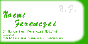 noemi ferenczei business card